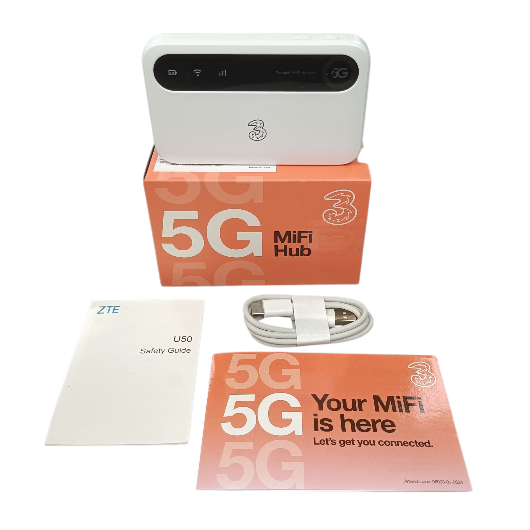 Three Movile Router Like New Three Mifi Hub 5G High-Speed Mobile Broadband Router - Own4Less